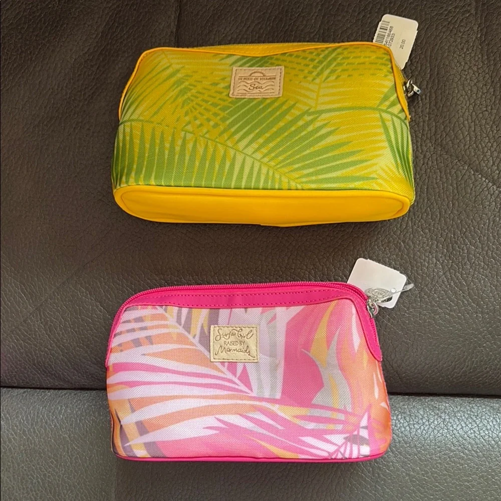 Bath and body set of two neon cases